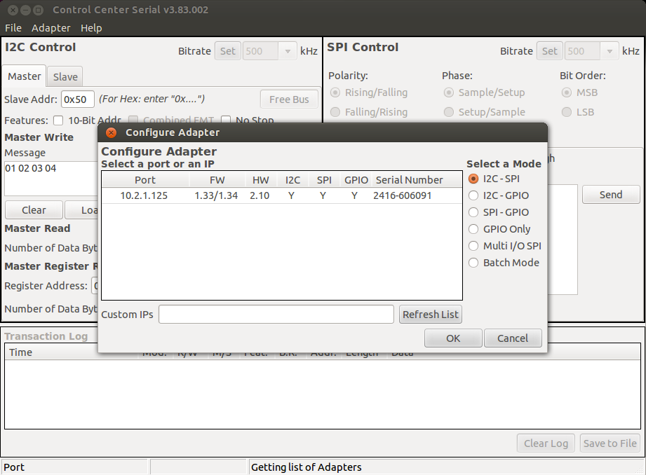 Promira_Control_Center_Serial_Configure_Adapter_Window