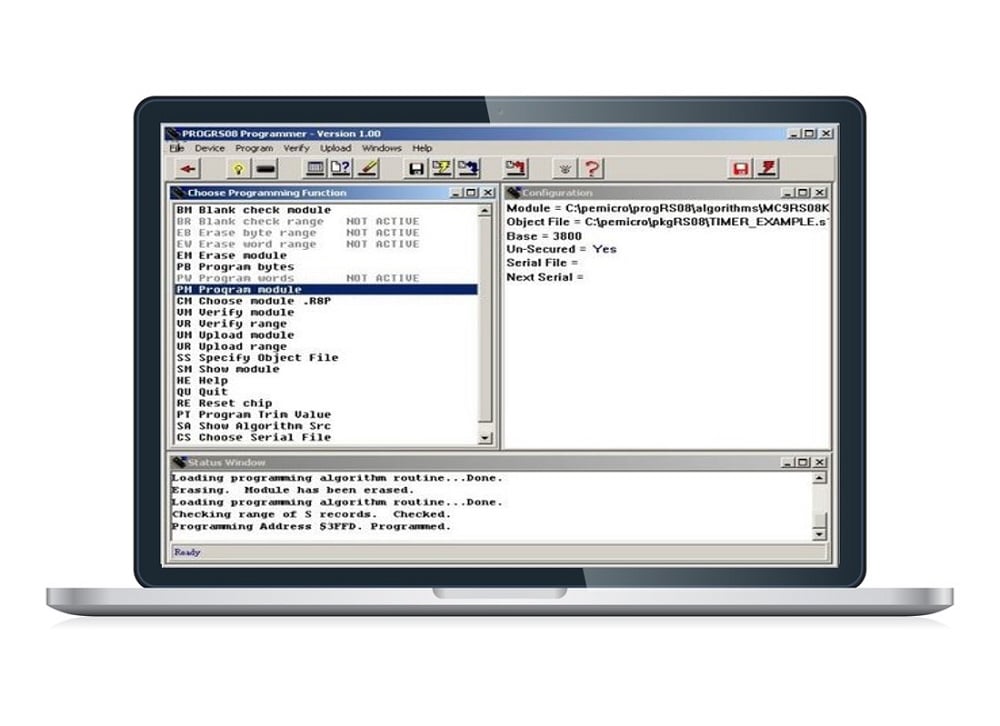 PEmicro PROG-HL-RS08 Programming Software