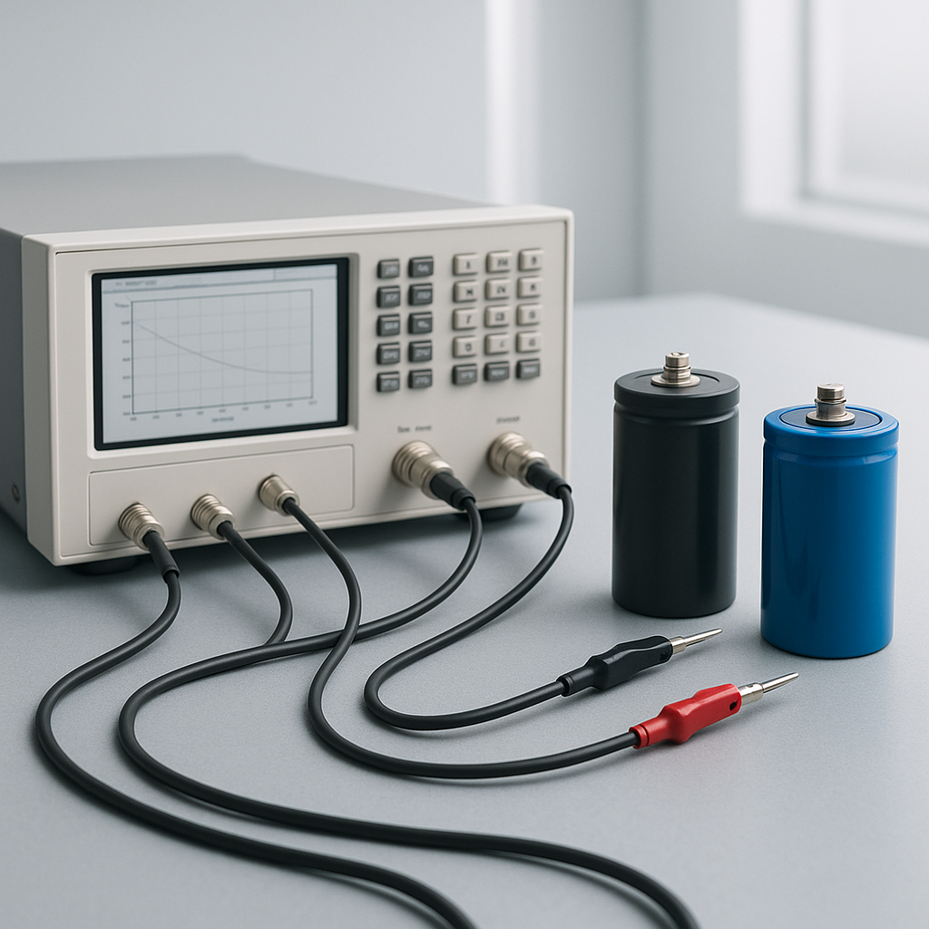 Impedance spectroscopy of intermediate circuit capacitors in SiC and GaN inverters
