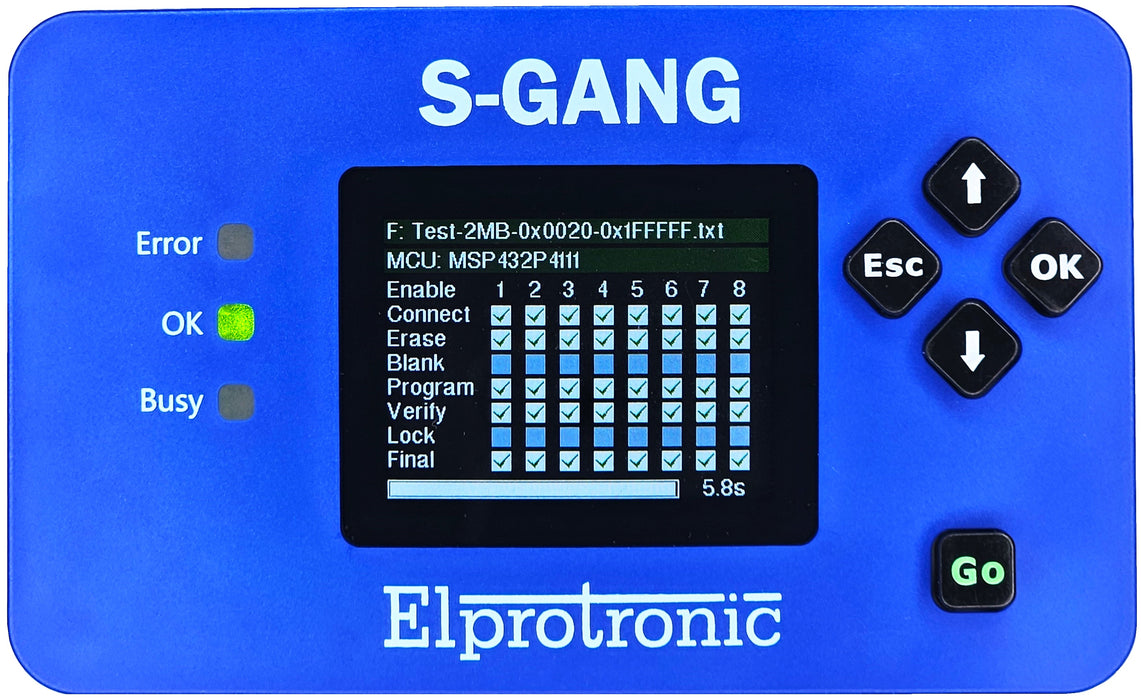 S-GANG - Standalone Gang Programmer S-GANG - Standalone Gang Programmer