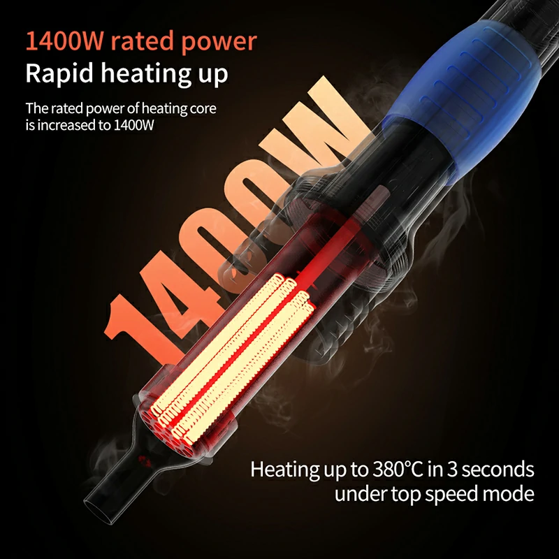 H314 Smart hot air station Aixun-H314-heating-up