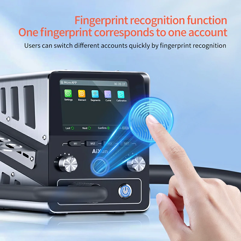H314 Smart hot air station Aixun-H314-finger-print